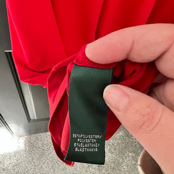 Ralph Lauren Vibrant Red Midi Dress - Picture 6 of 6